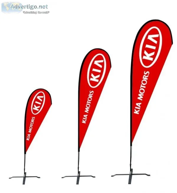 Order Custom Teardrop Flags for your Promotional Banner