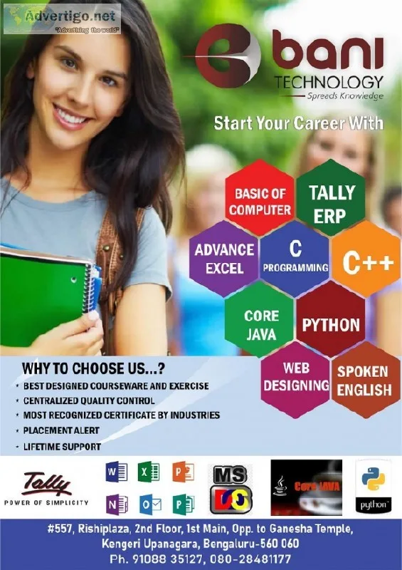 BANI Technology Kengeri - Offers training on CORE JAVA