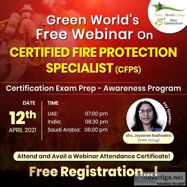 Free safety webinar on fire protection specialist