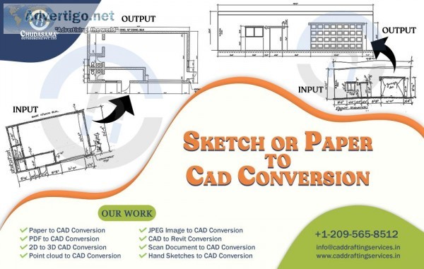 Paper to CAD Conversion  Sketch to CAD Drawing Services