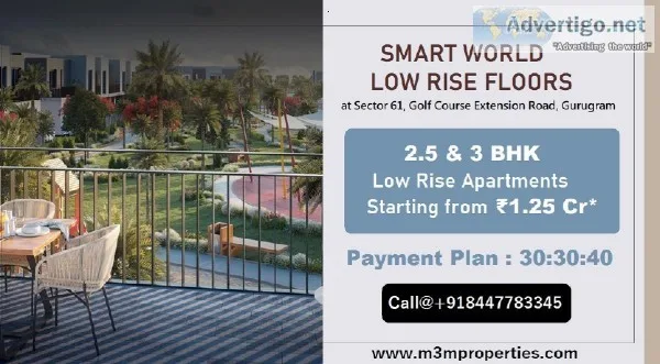 Smart World Low Rise Floors Sector 61 Gurugram  Lush Landscaped 
