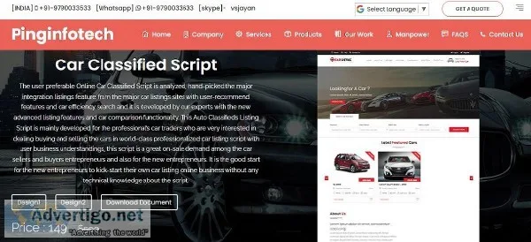 php  readymade Car Classified Script