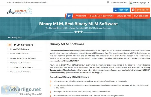 Choose The Best  Binary MLM Software  Software For Your Business