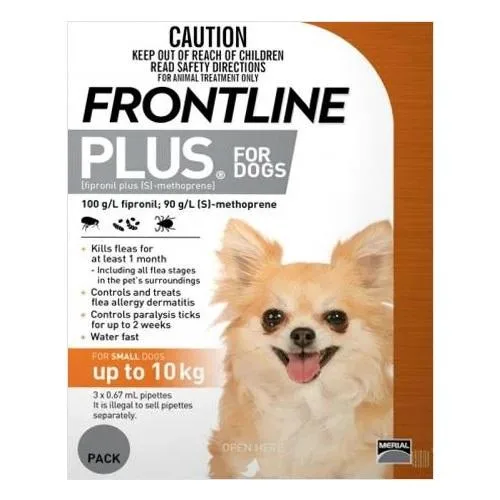 Frontline Plus Potent Flea and Tick Treatment For Dogs Online - 