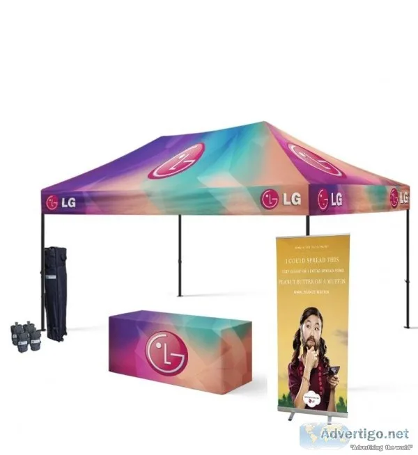 Custom LogoTent with Business Logo  Starline Tents