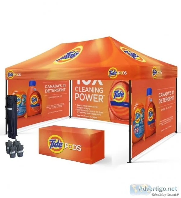 Design Your Own Branded Pop Up Canopy Tent with Graphics