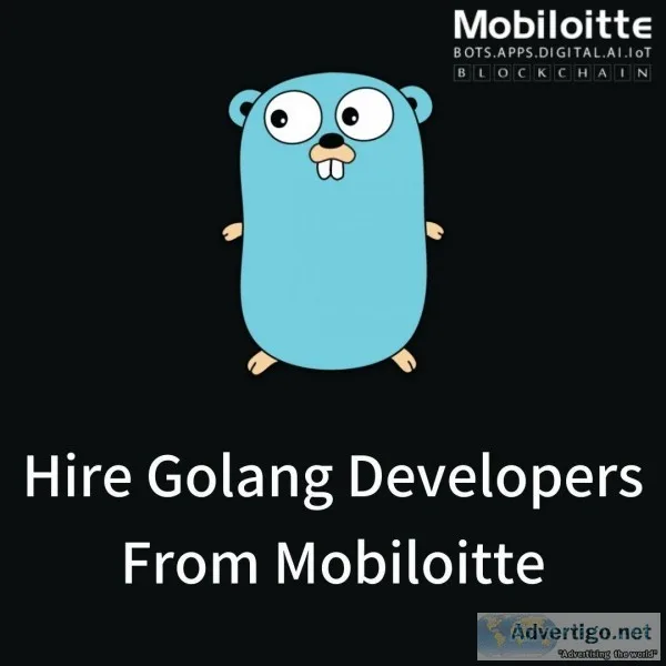 Hire Golang developers from Mobiloitte