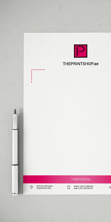 Foiling letterhead printing services in dubai