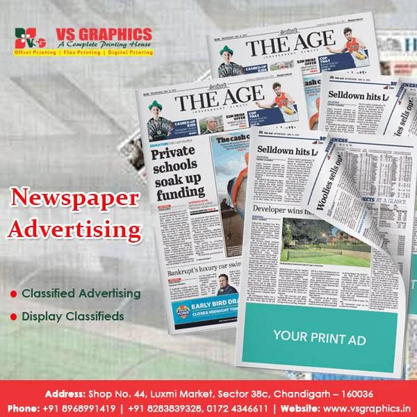 Best Newspaper Advertising Provider in Tricity