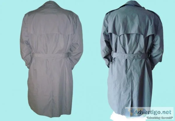Vintage Men s 007 James Bond Rain Coat with warm lining size Lar