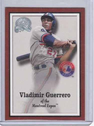Vladimir Guerrero 2000 Fleer Greats of the Game Magazine Card 16
