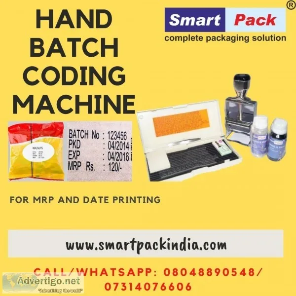 Hand Batch Coding Mrp Printing Machine