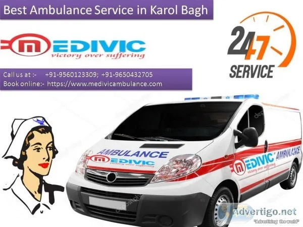 Medivic Critical Care Ambulance Service in Karol Bagh Delhi