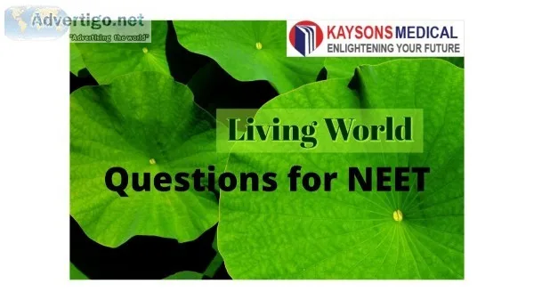 Living world questions for NEET