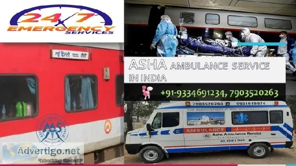 Best Medical Transport Train Ambulance Service in Patna ASHA
