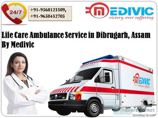 Life Care Ambulance Service in Dibrugarh Assam By Medivic