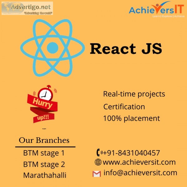 react instituation in bangalore- AchieversIT