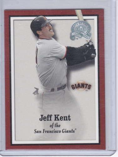 Jeff Kent 2000 Fleer Greats of the Game Magazine Card 32