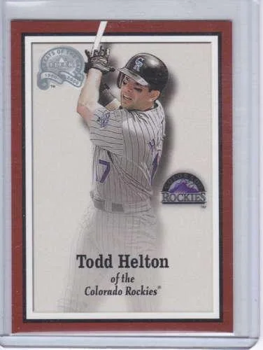 Todd Helton 2000 Fleer Greats of the Game Magazine Card 18