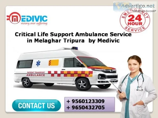 Critical Life Support Ambulance Service in Melaghar Tripura by M