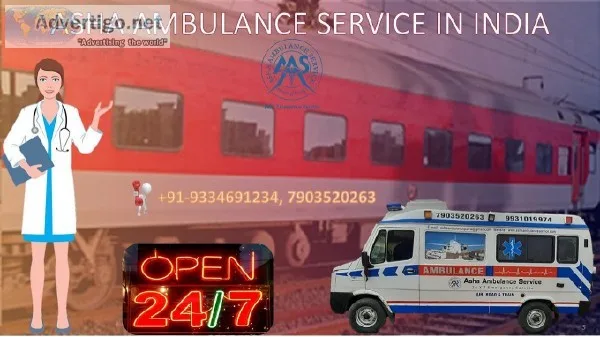 Get a Train Ambulance Service with an experienced medical team A