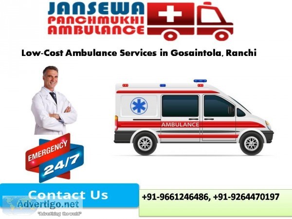 Low-Cost Ambulance Services in Gosaintola Ranchi by Jansewa Panc