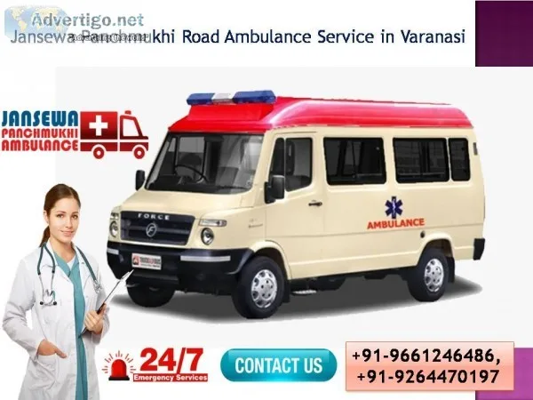 Affordable Jansewa  Ground Ambulance Service in Varanasi with Ad