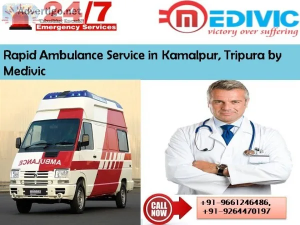Rapid Ambulance Service in Kamalpur Tripura by Medivic