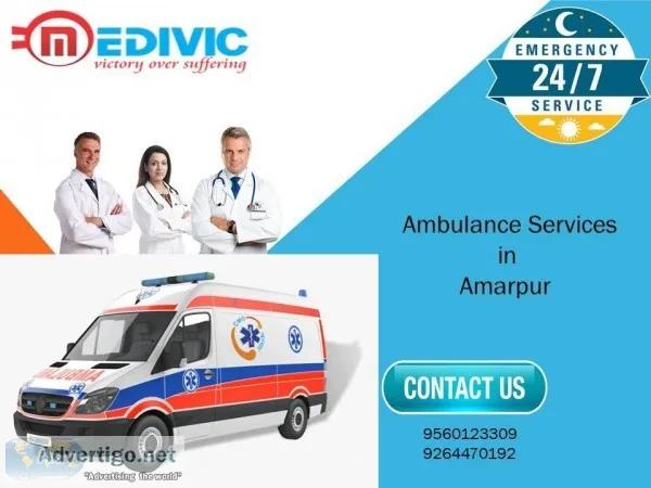 Rapid Ambulance Service in Amarpur by Medvic