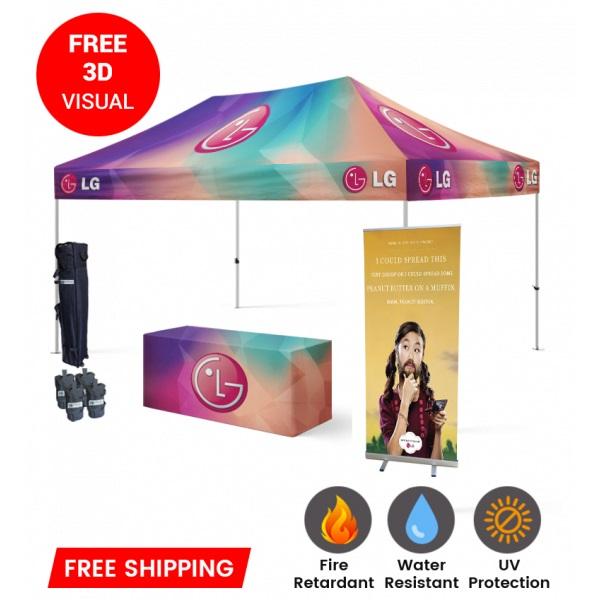 Branded Tent Design For Canopy Tents 10 X 20