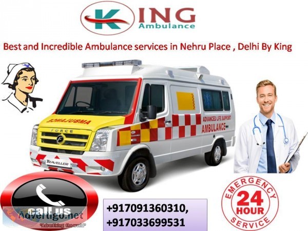 Best and Incredible Ambulance services in Nehru Place  Delhi By 