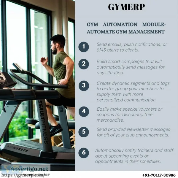 GYM AUTOMATION MODULE- AUTOMATE GYM MANAGEMENT