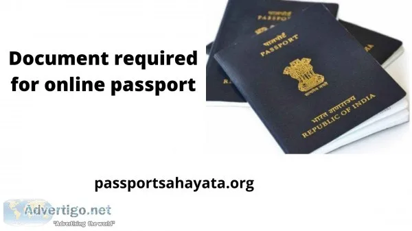 Document required for online passport
