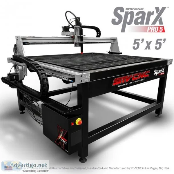 STV&regCNC SPARX&trade WELDED PRO 5 PLASMA TABLE