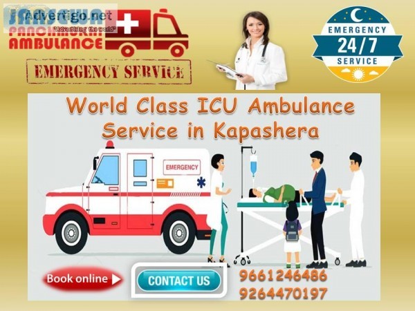 World Class ICU Ambulance Service in Kapashera by Jansewa Ambula