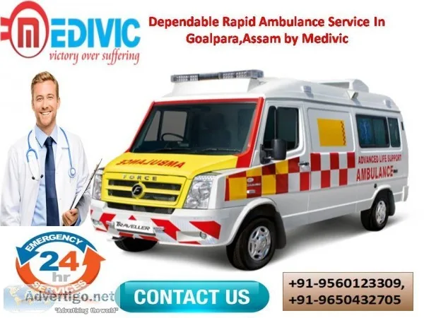 Dependable Rapid Ambulance Service In Goalpara Assam by Medivic