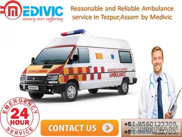 Reasonable and Reliable Ambulance service in Tezpur Assam by Med