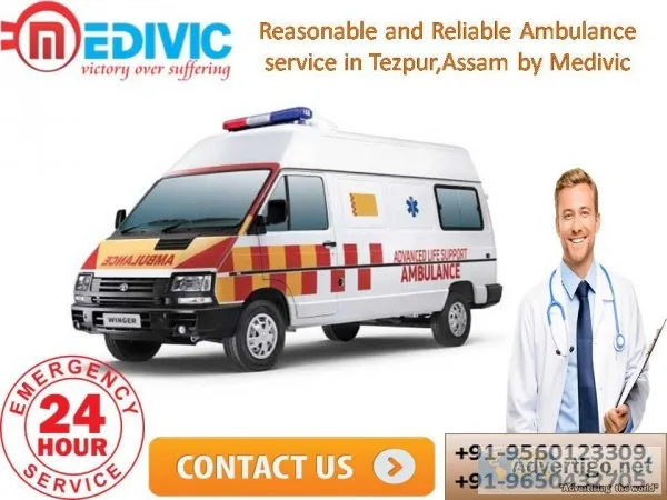 Reasonable and Reliable Ambulance service in Tezpur Assam by Med