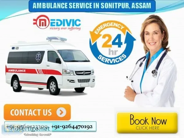 Excellent Medivic Ambulance Service in Sonitpur Assam