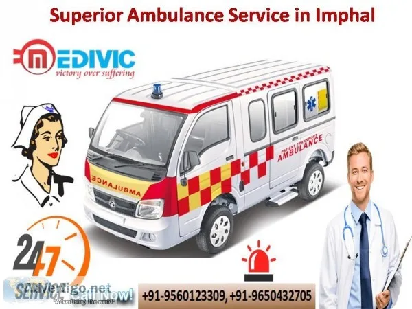 Finest Road Ambulance Services in Imphal by Medivic with Quality