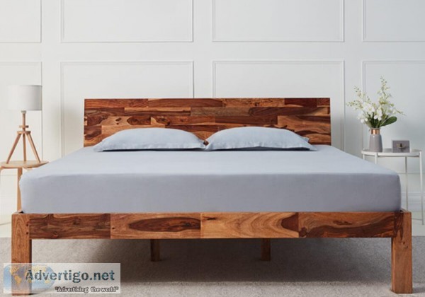 Buy Andromeda Sheesham Wood Bed Online for Rs 15000  Wakefit