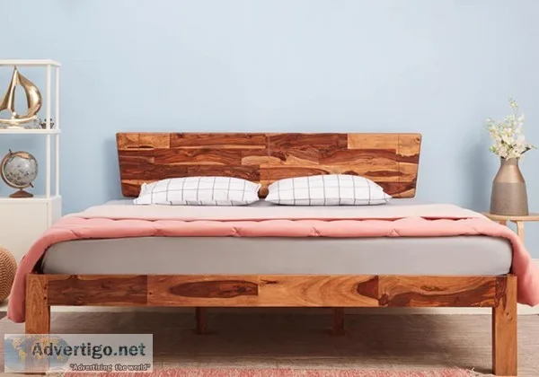 Buy Auriga Sheesham Wood Bed Online for Rs 15000  Wakefit