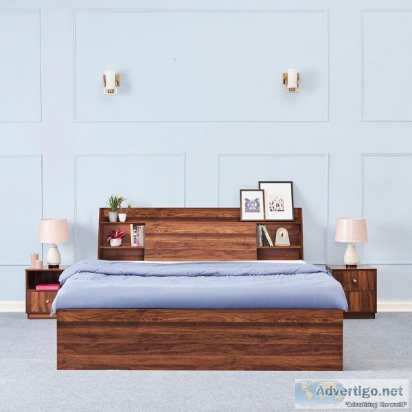 Buy Leo Engineered Wood Bed with Storage for Rs 10732  Wakefit