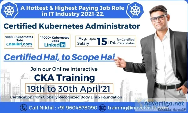 Certified kubernetes administrator-register now and get best dis