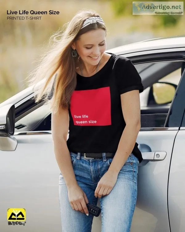Grab latest tees for women designs online at beyoung