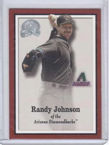 Randy Johnson 2000 Fleer Greats of the Game Magazine Card 20