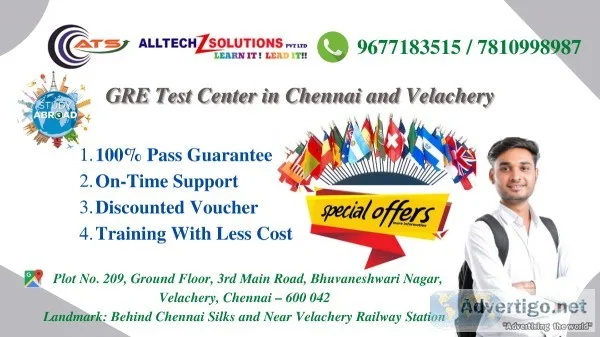 GRE Test Center in Chennai and Velachery