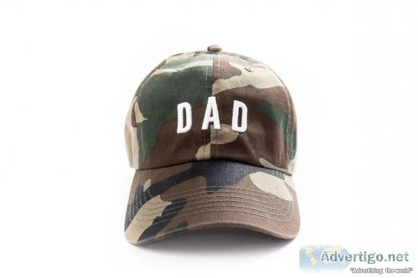 CUSTOM CAMO DAD BASEBALL HAT