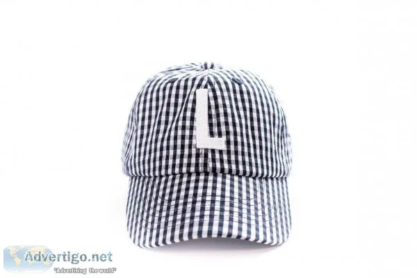 CUSTOM GINGHAM TIE-BACK BASEBALL HAT