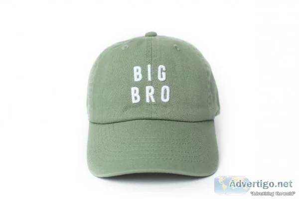 CUSTOM DUSTY SAGE BIG BRO BASEBALL HAT